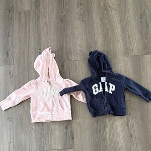 GAP Kids Light Pink and Navy Hoodies